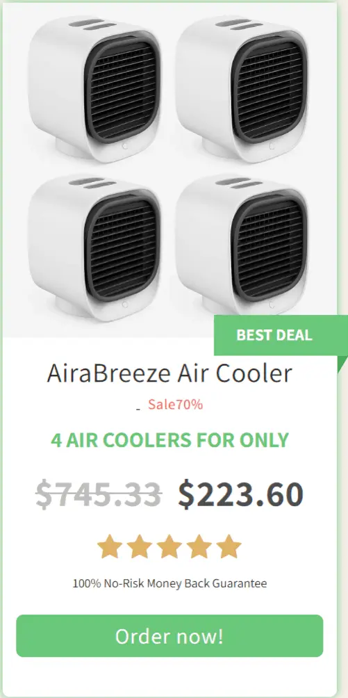 NuraBreeze Air Cooler price offer